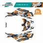 Preview: Geometric Grey-Orange for Can-Am Maverick X3 2 Doors
